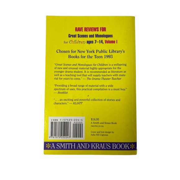 Great Scenes and Monologues for Children Ages 7-14, Volume 2, By Craig Slaight & - Picture 2 of 5